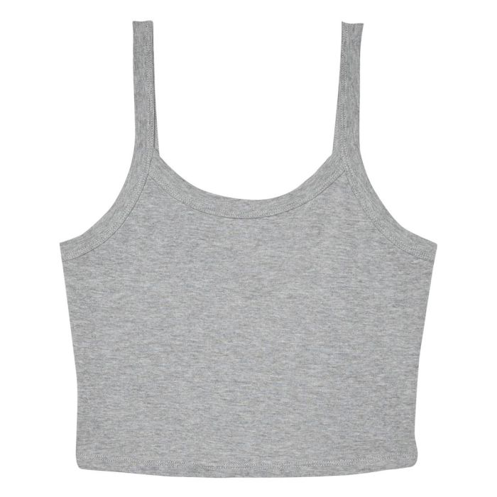 Women's micro rib spaghetti strap tank main product photo