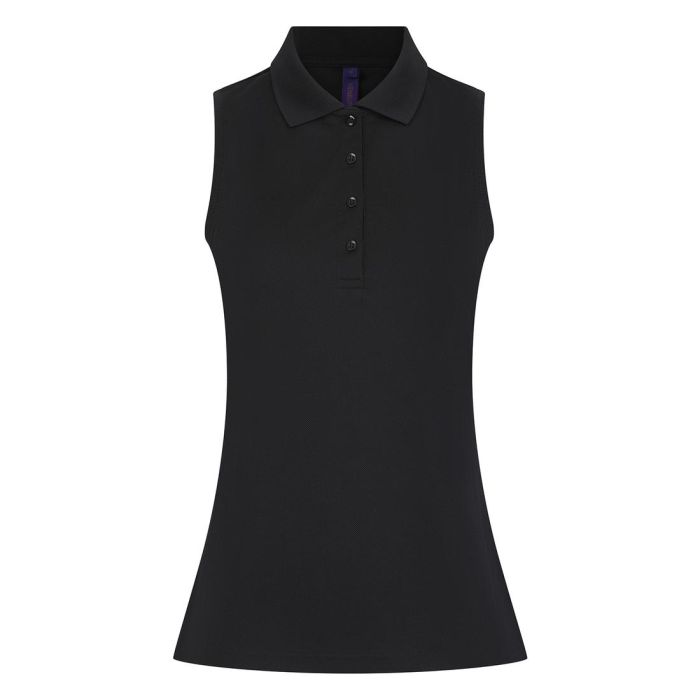 Women's sleeveless Coolplus® polo shirt main product photo