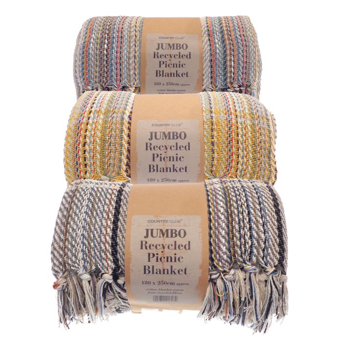 Jumbo recycled picnic blanket - Mixed Fabric Colour - Jumbo main product photo