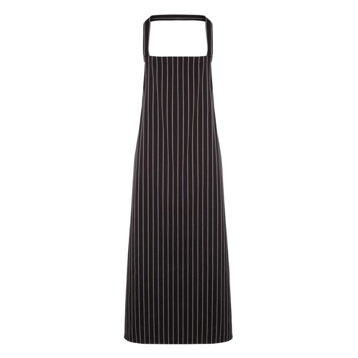 Striped bib apron main product photo