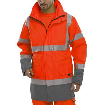Two Tone Breathable Traffic Jacket