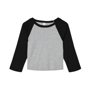 Womenï¿½s micro rib 3/4 raglan baby t-shirt