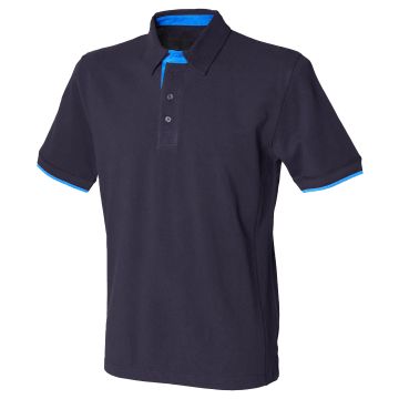 Contrast piquï¿½ polo shirt