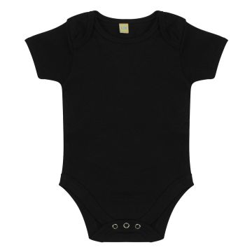 Short-sleeved bodysuit with envelope neck opening