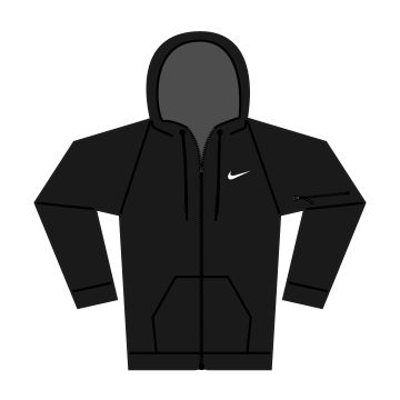 Nike menï¿½s full-zip fitness hoodie