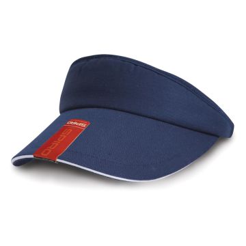 Herringbone sun visor with sandwich peak