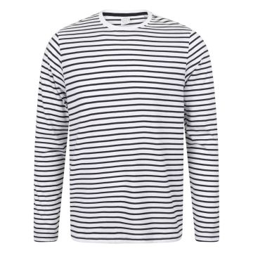 Unisex long-sleeved striped t-shirt