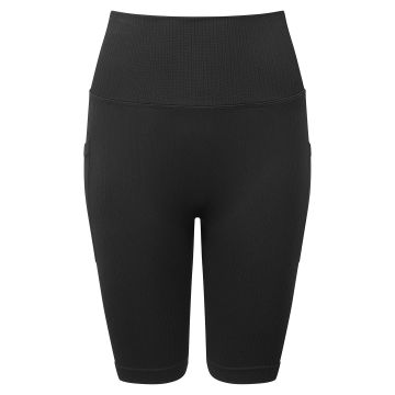 Womens TriDri ribbed seamless '3D Fit' cycle shorts