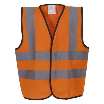 Kids hi-vis 2 b&b waistcoat (HVW100CH)